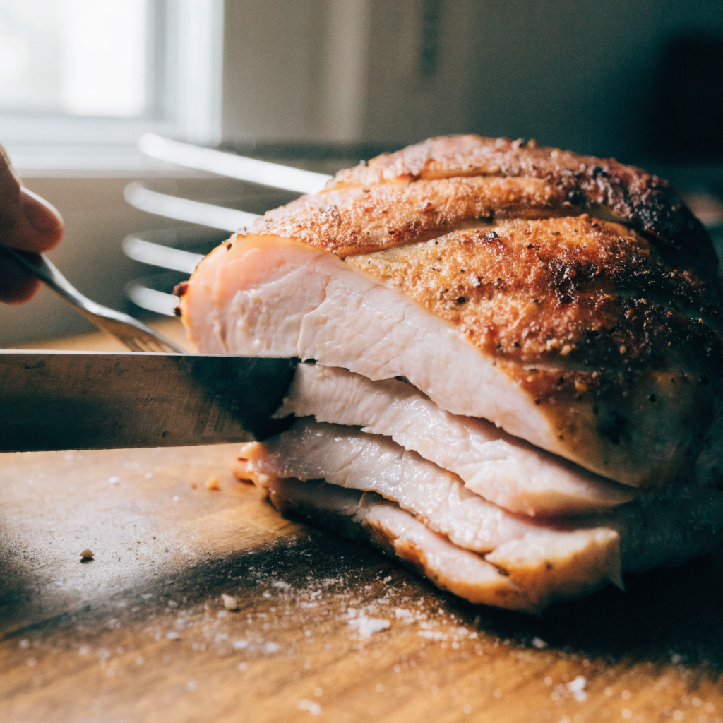 Close-up of country fried chicken with extra-crisp crust
