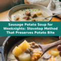 Sausage Potato Soup for Weeknights: Stovetop Method That Preserves Potato Bite Pinterest recipe pin